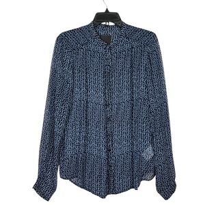 Inwear polka dot Sheer Button down Blouse